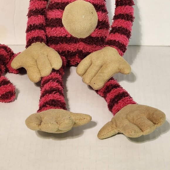Jellycat Millicent Monkey Plush Toy  Pink Stripes Retired - Picture 5 of 11
